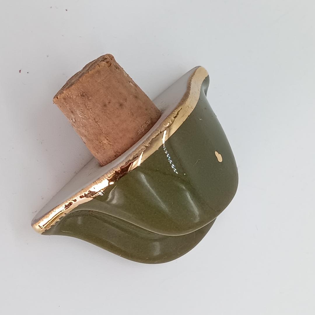 ２本セット CAMUS NAPOLEON ブック 陶器ボトル 青 白×緑