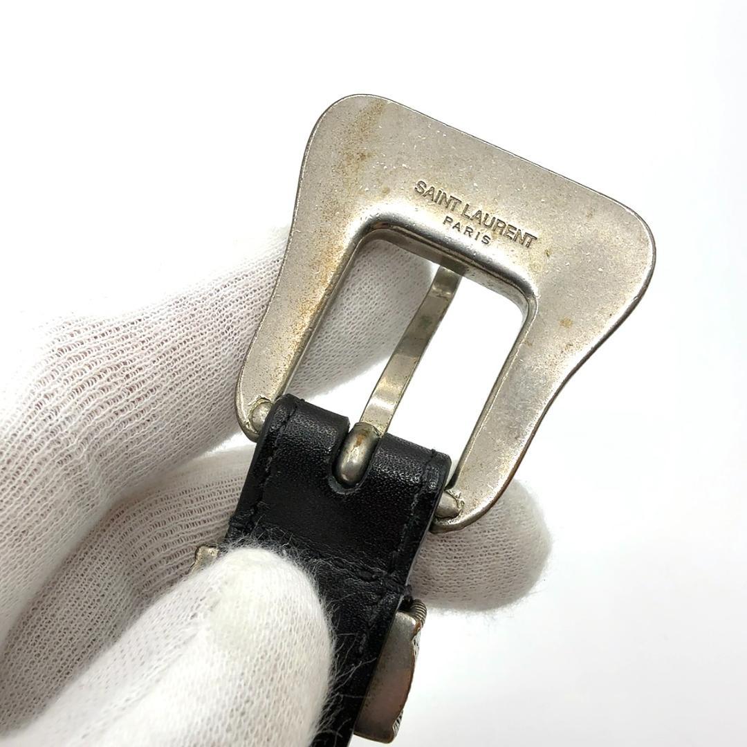 ◇サンローラン◇レザー/ウエスタンバックル/ベルト/Saint Laurent