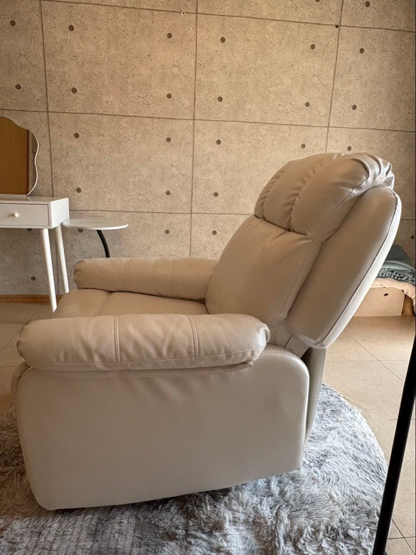 本日限定価格！手動ラウンジチェア／シフォンジュニアホワイト