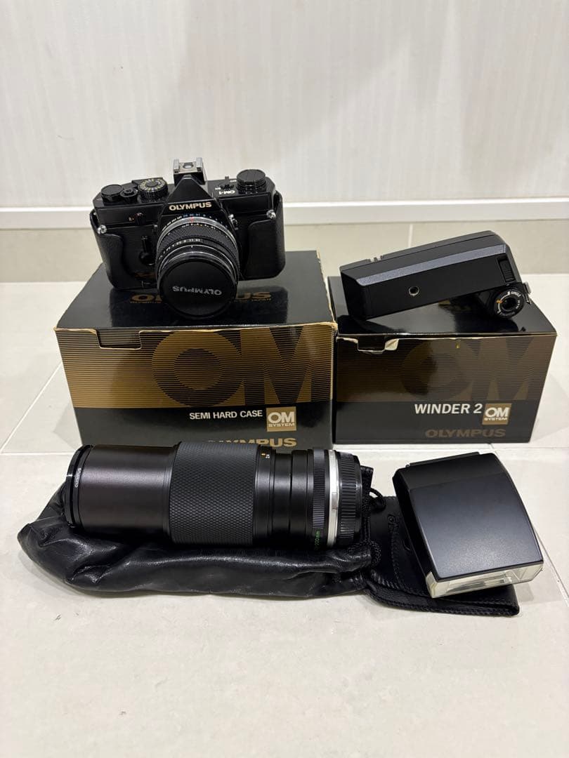 田*中様 オリンパス OM-1 ワインダー2 標準50ミリ 望遠100-200ミ