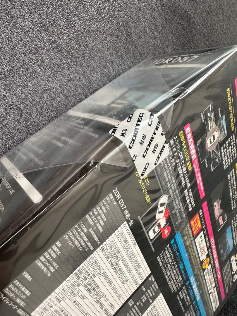 新品 コムテック 360°+リア ZDR037 ドライブレコーダー