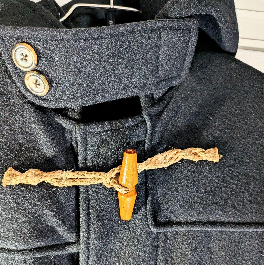 極美品　ヴィンテージ　ラルフローレン　USA製　ダッフルコート　ウール　黒　S