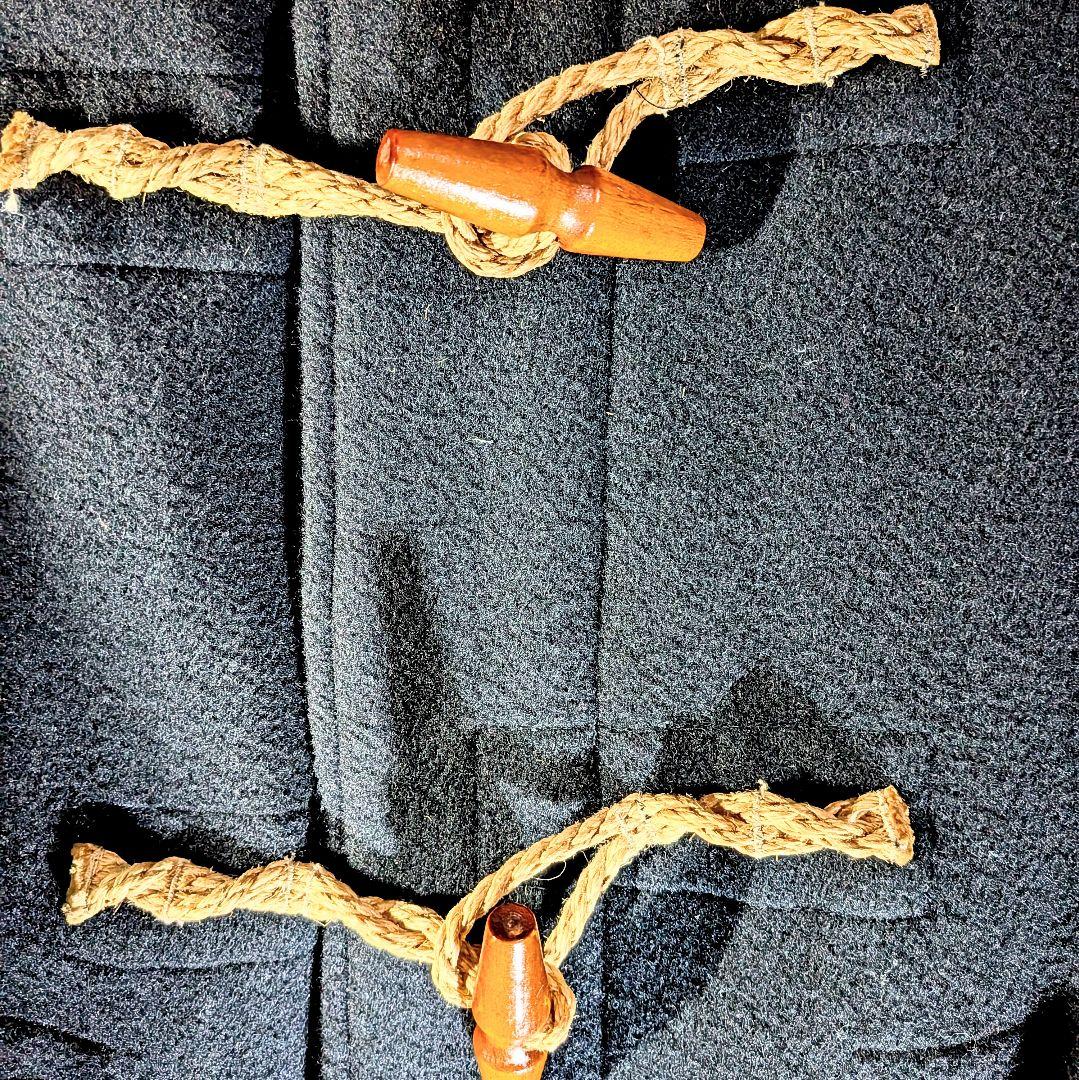 極美品　ヴィンテージ　ラルフローレン　USA製　ダッフルコート　ウール　黒　S