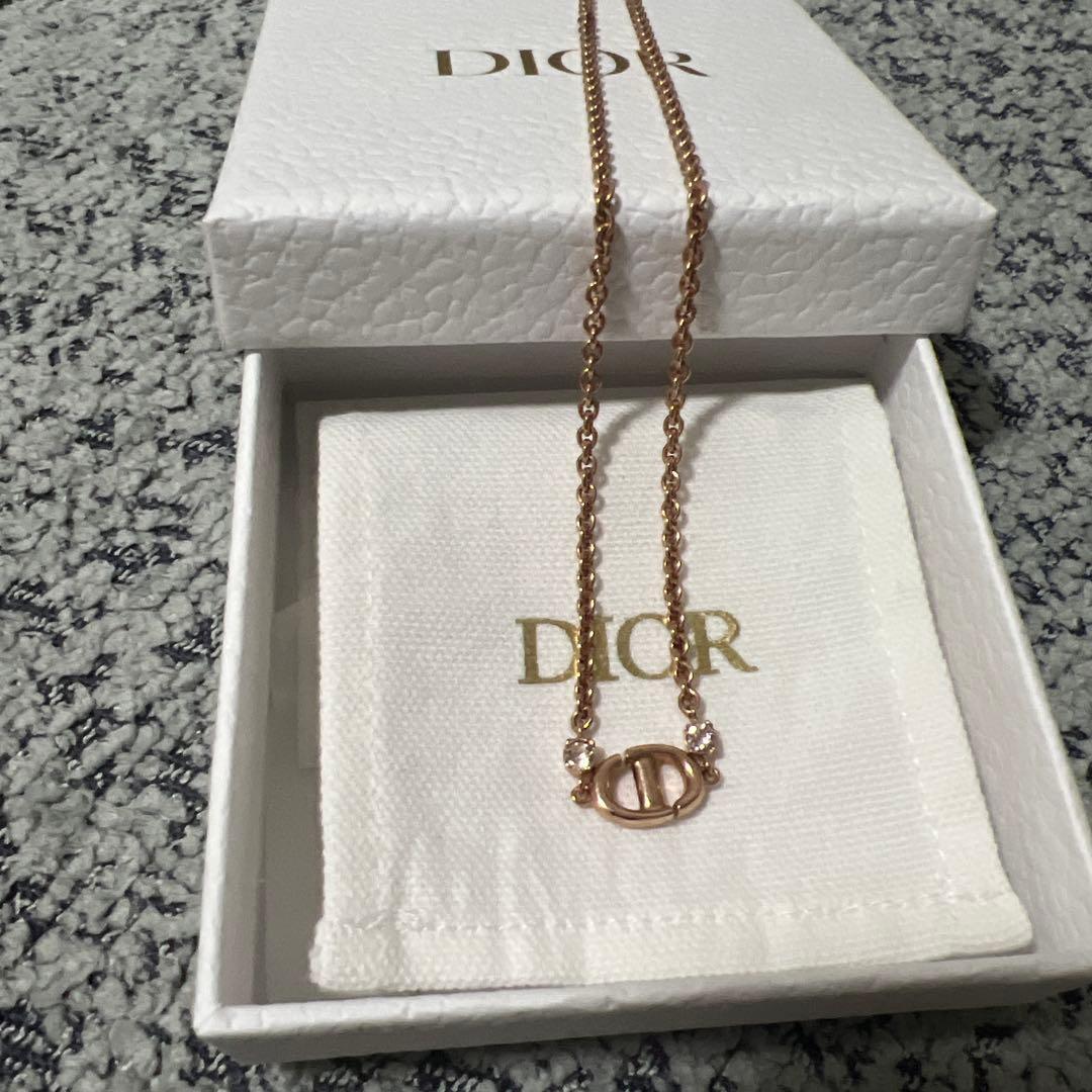 Dior ローズゴールド チェーンネックレス
