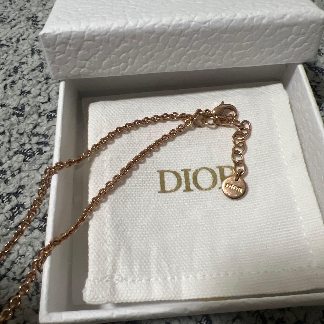 Dior ローズゴールド チェーンネックレス