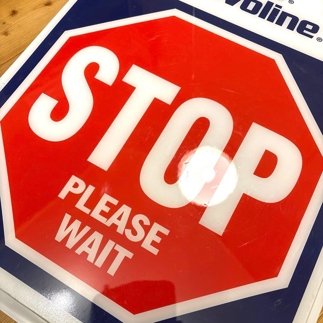 USA Valvoline ガソリン　STOP 看板　ロードサイン　ガレージ