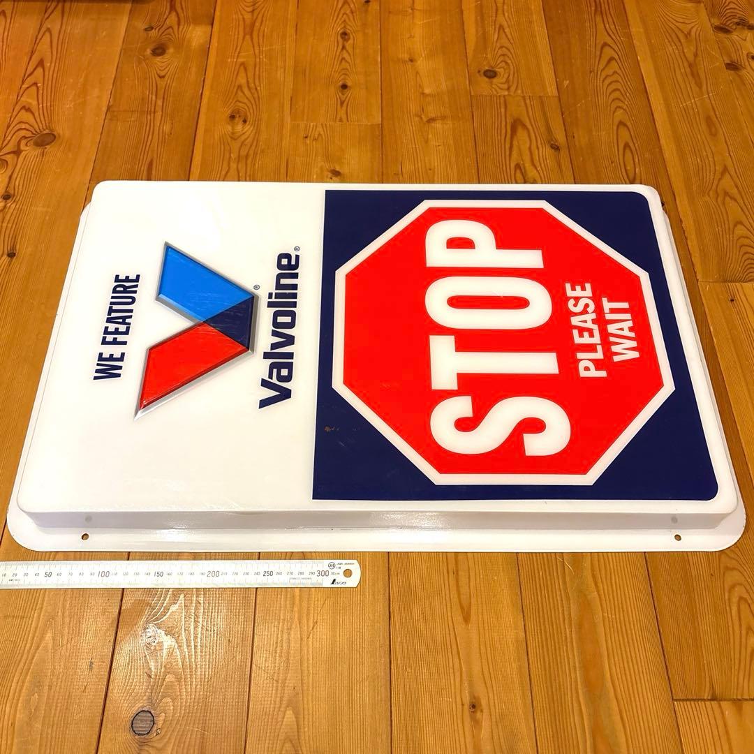 USA Valvoline ガソリン　STOP 看板　ロードサイン　ガレージ