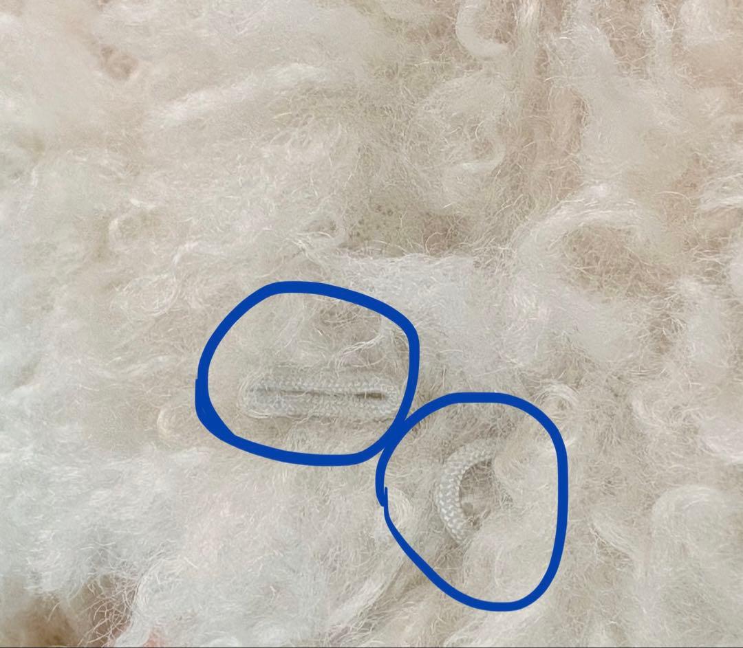 French poodle fur フードジャケット