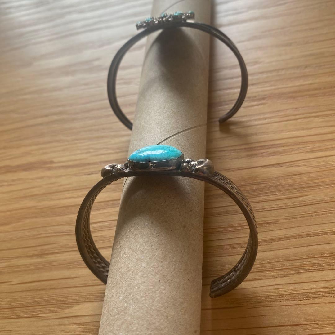 ターコイズ＆シルバーバングル