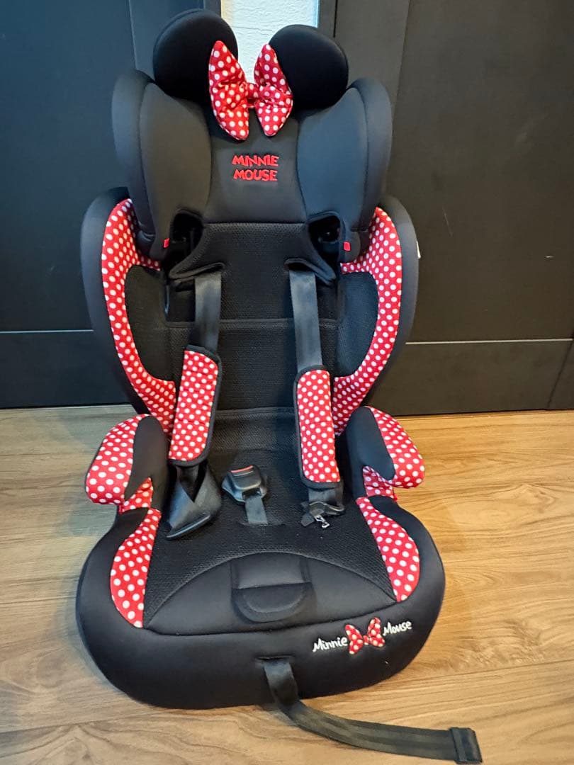 ミニーマウス　ジュニアシート　取扱説明書付き