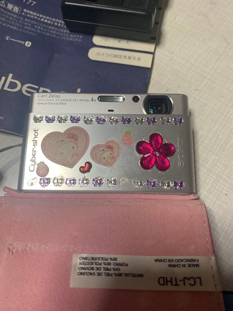 SONY Cyber-Shot DSC-T77 カバー桃　ほぼ未使用です　美品