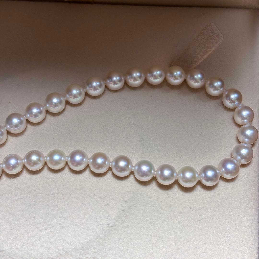 【希少✨】　あこや真珠　パール　ネックレス　約7.0-7.5mm 希少デザイン