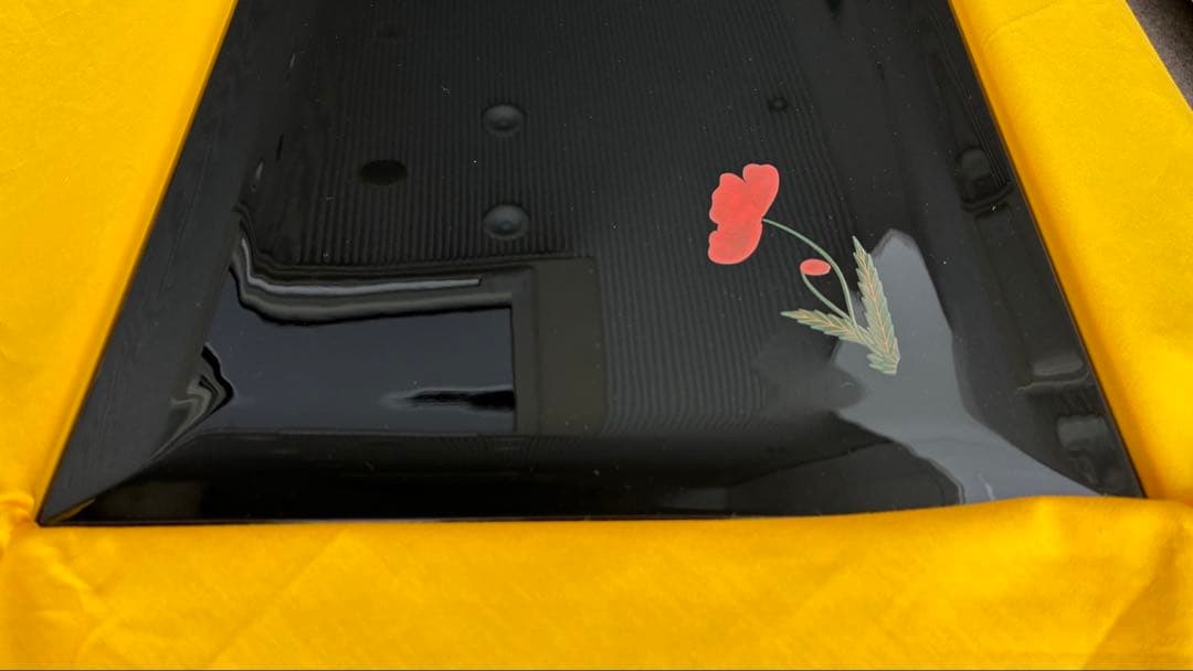 輪島塗　卓上膳　草花絵替蒔絵　五枚組　共箱