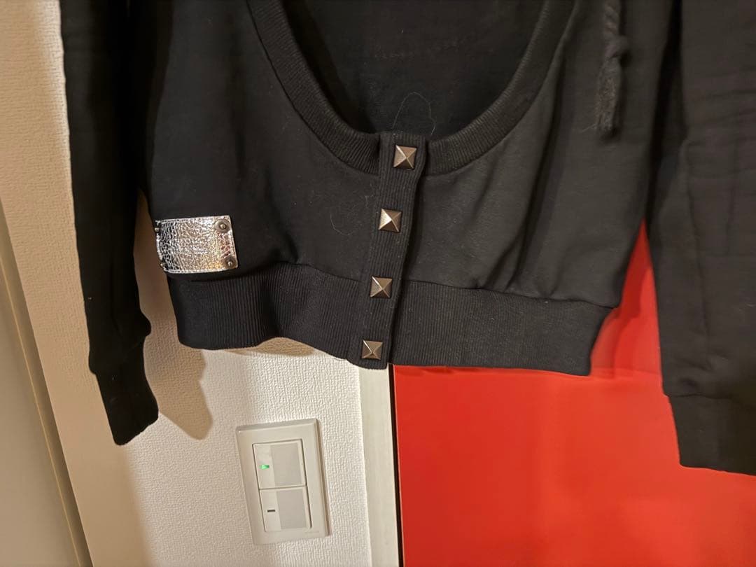 トップス IGUSA PEACE STUD HOODIE CARDIGAN