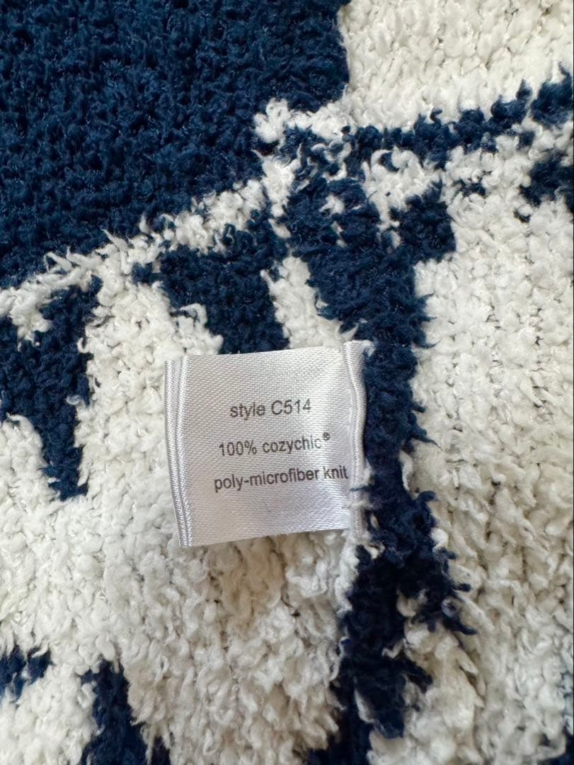 ベアフットドリームス　ジップアップニットカーディガン　ネイティブ柄