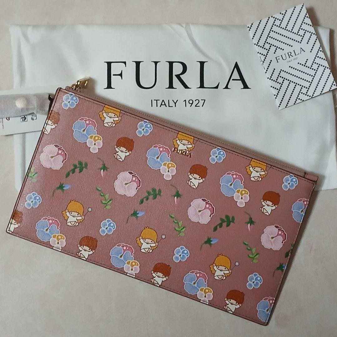 FURLA フルラ リトルツインスターズ コレクション レザー クラッチバッグ
