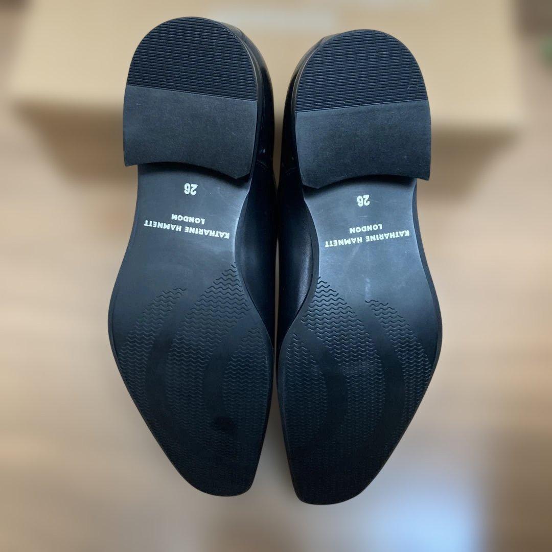 新品　KATHARINE HAMNETT ドレスシューズ 26cm ブラック