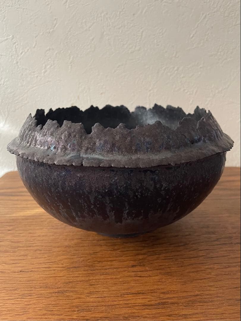 新品未使用 細川政己 陶器鉢 y鉢