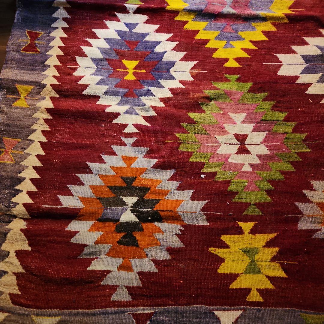SALE♥️1950年代 トルコ手織り オールドキリム