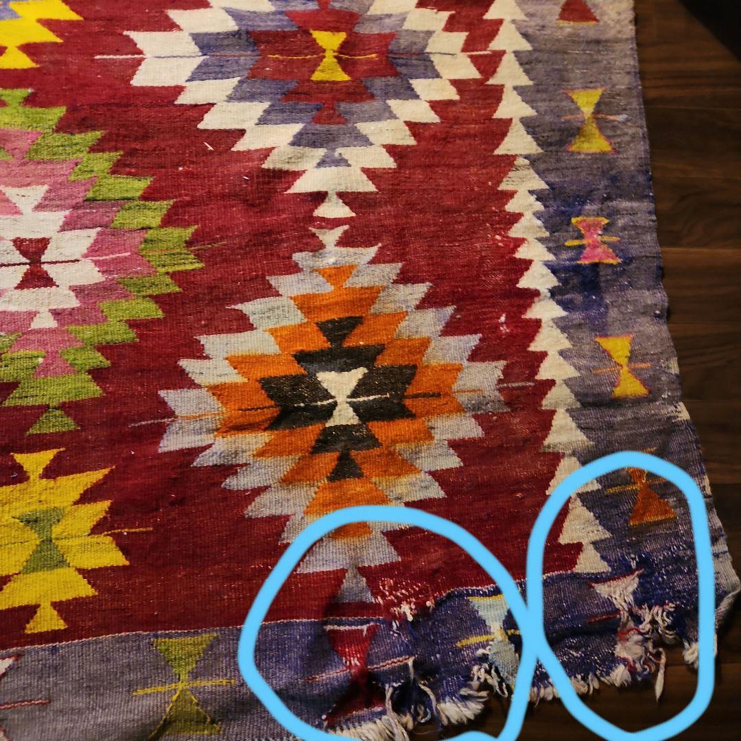 SALE♥️1950年代 トルコ手織り オールドキリム
