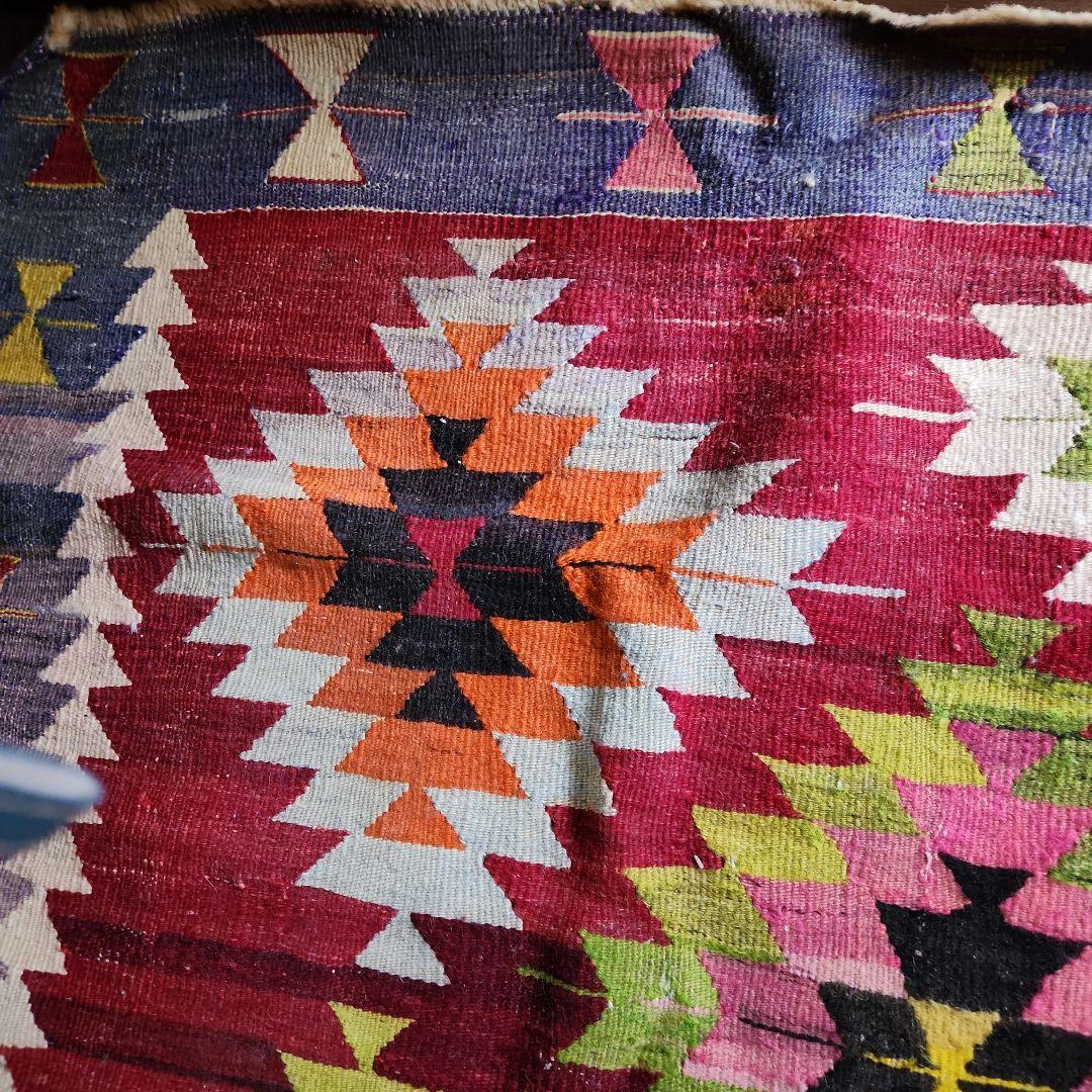 SALE♥️1950年代 トルコ手織り オールドキリム