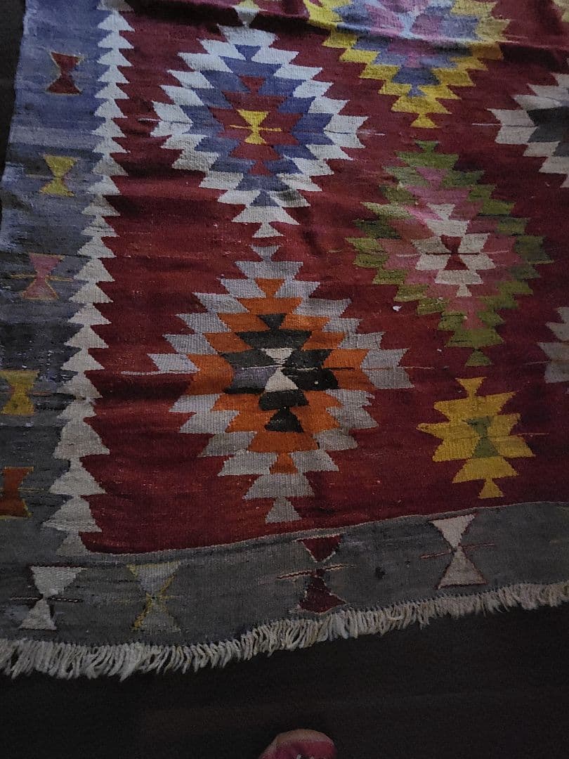 SALE♥️1950年代 トルコ手織り オールドキリム