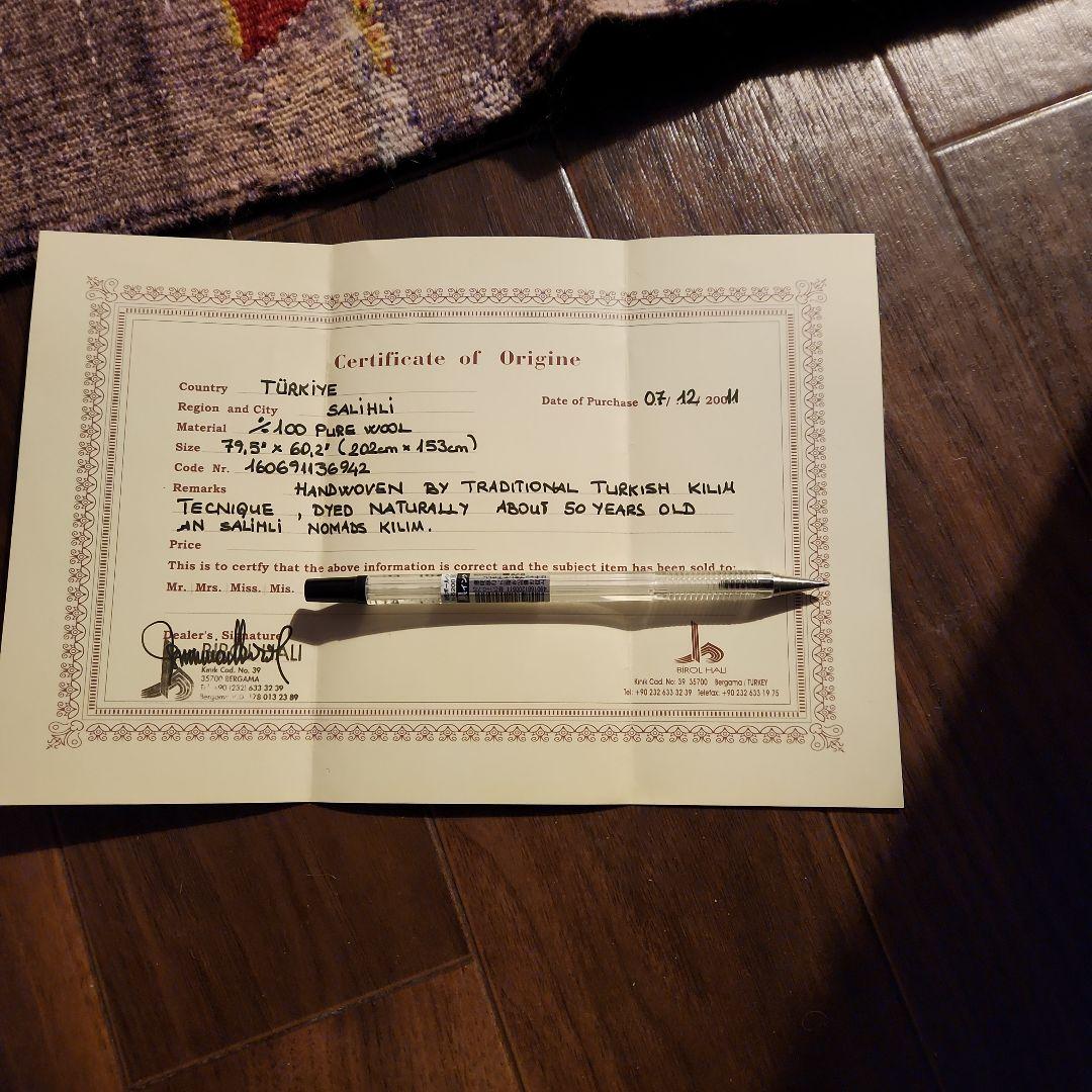 SALE♥️1950年代 トルコ手織り オールドキリム