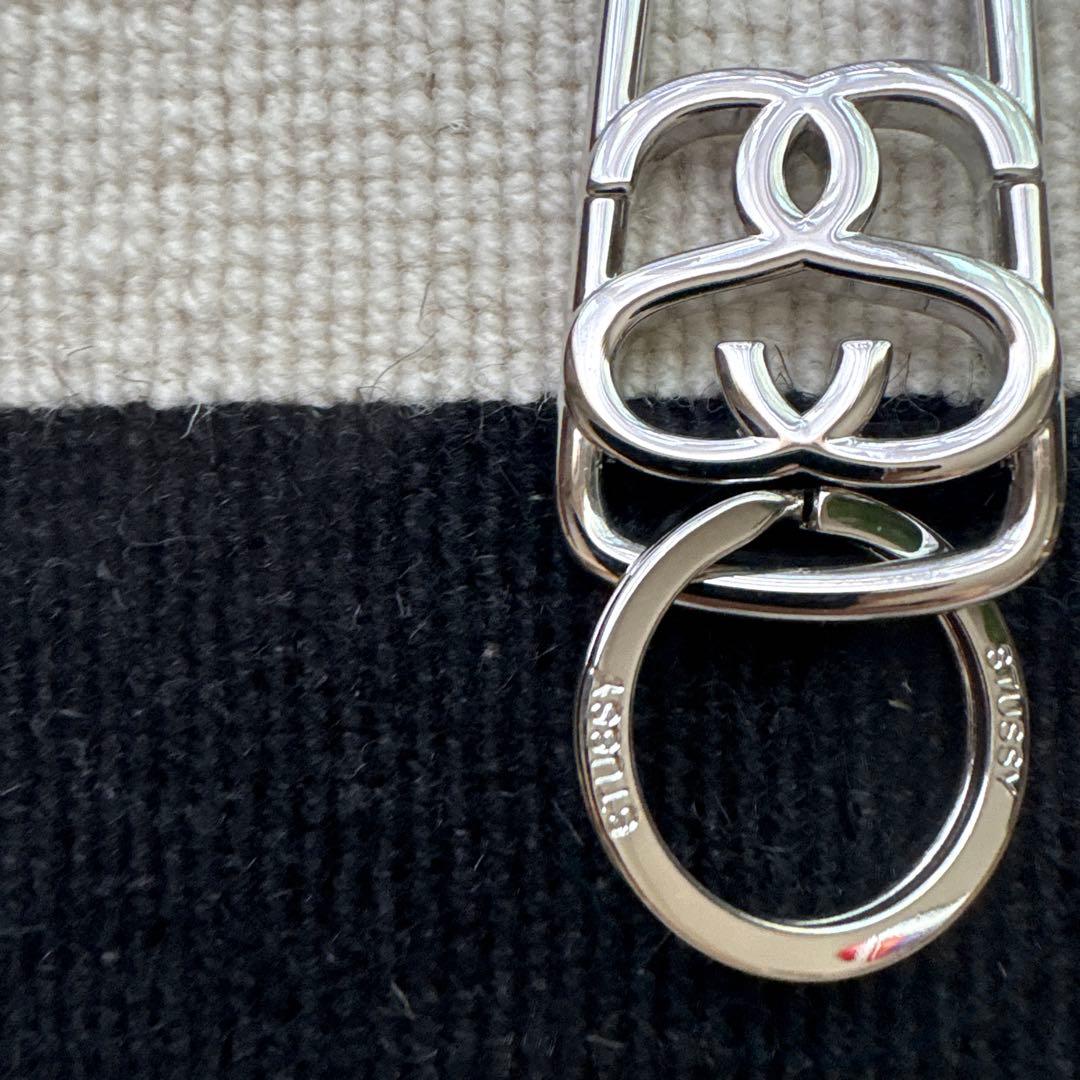 stussy シルバー カラビナキーホルダー