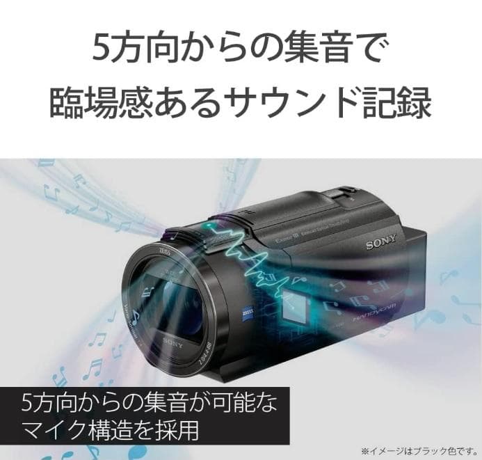 新品未使用 SONY ビデオカメラ FDR-AX45A アクセサリーキット付