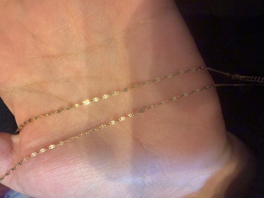 K10ゴールドチェーンネックレス　イエローゴールド10金素材