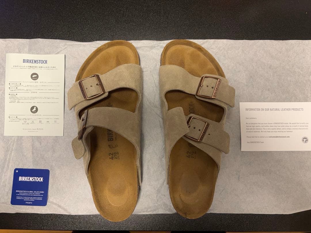 Ｋ*Ａ様 BIRKENSTOCK Arizona LEVE Taupe 27.0