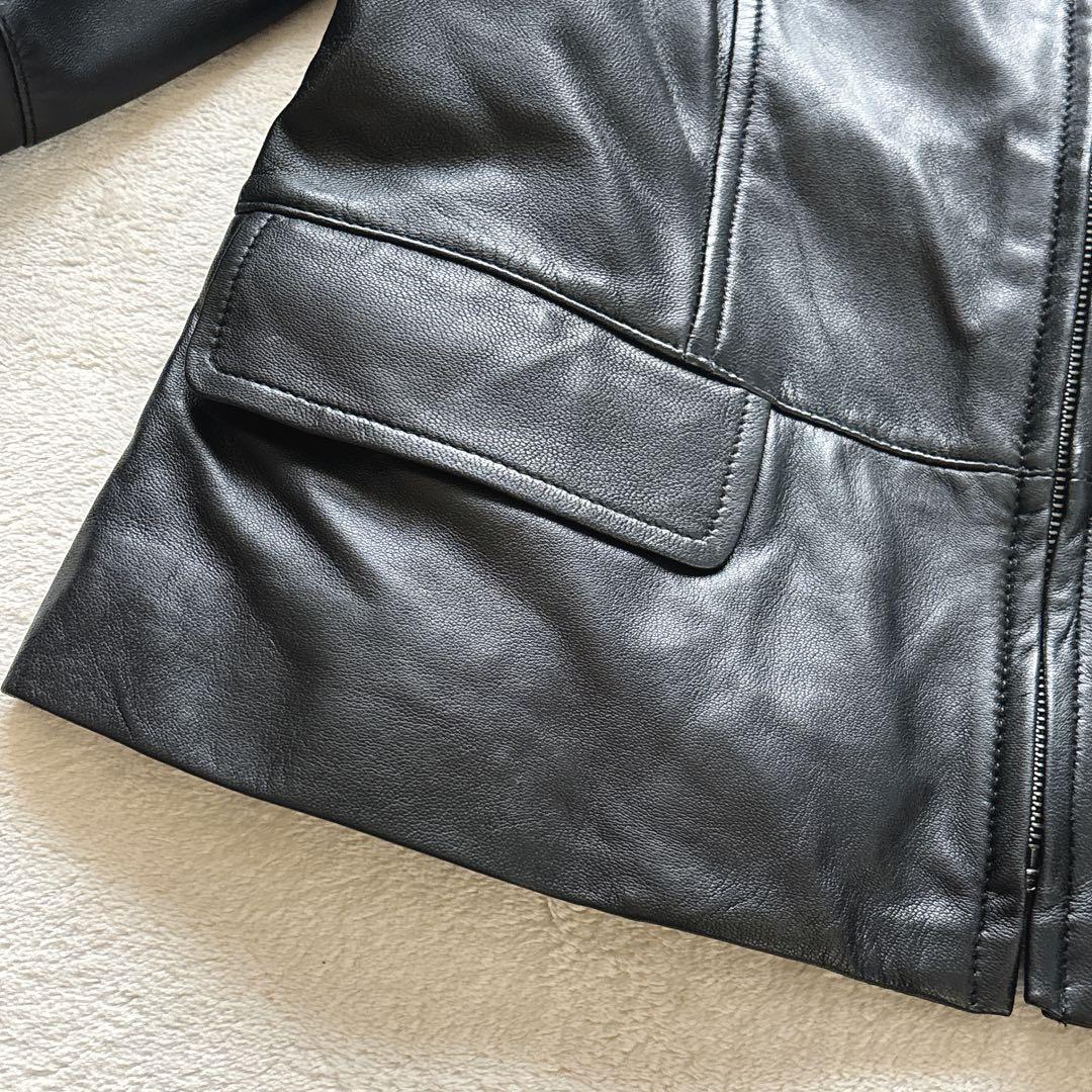 ※専用　　新品✨ANAYI アナイ ラムレザー ノーカラージャケット ライダース