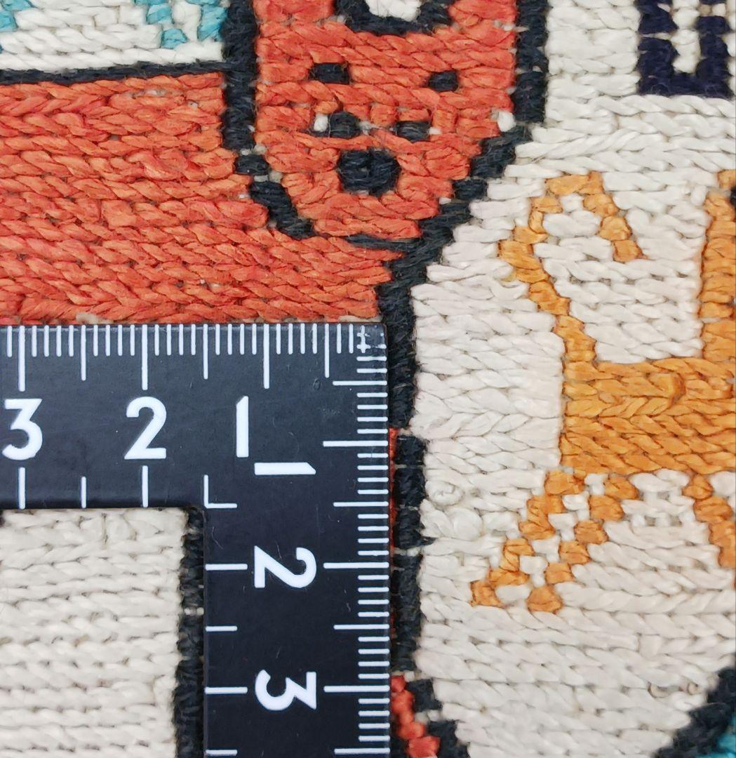 専用Y2773 イラン キリム ウール 手織り ラグマット 138×106㎝