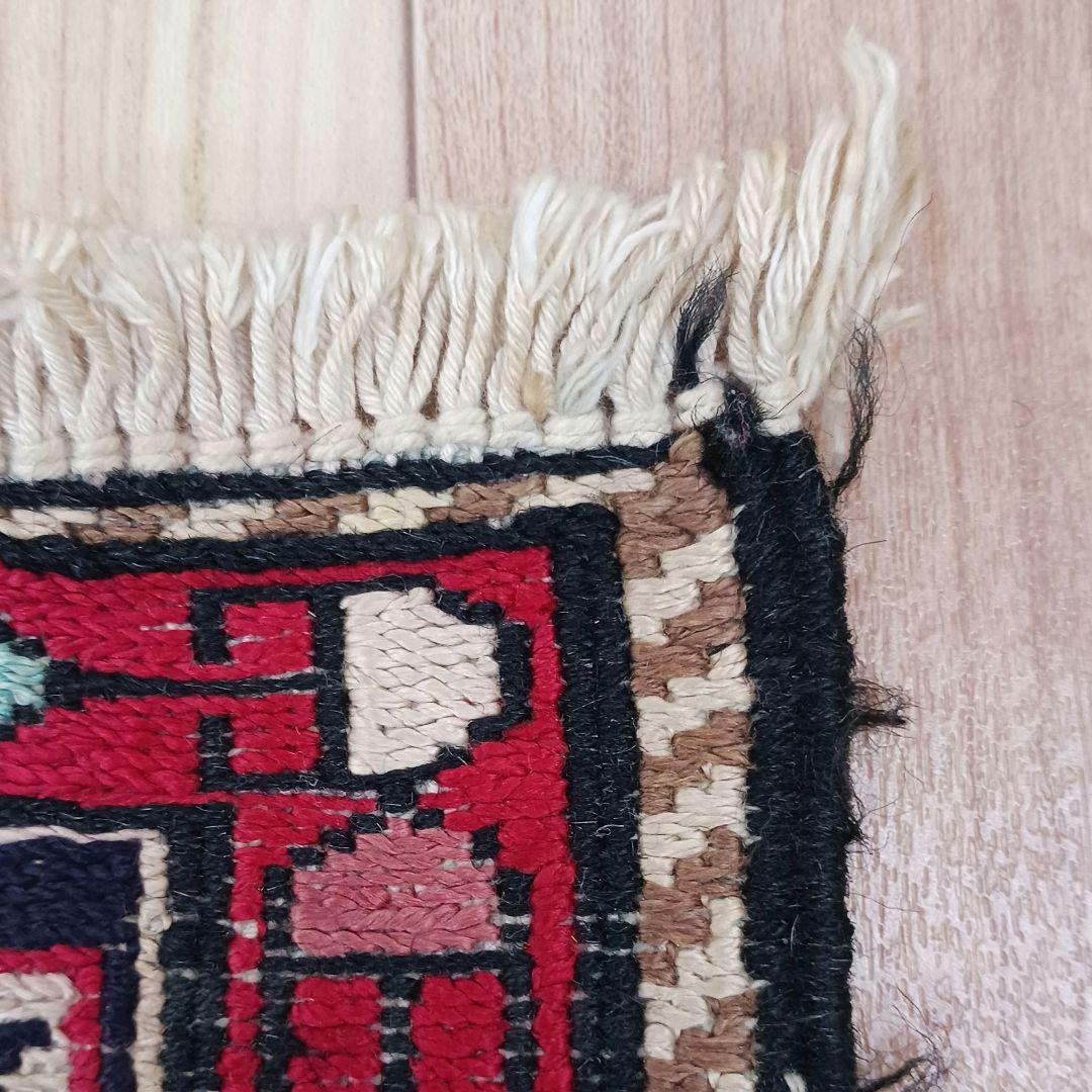 専用Y2773 イラン キリム ウール 手織り ラグマット 138×106㎝