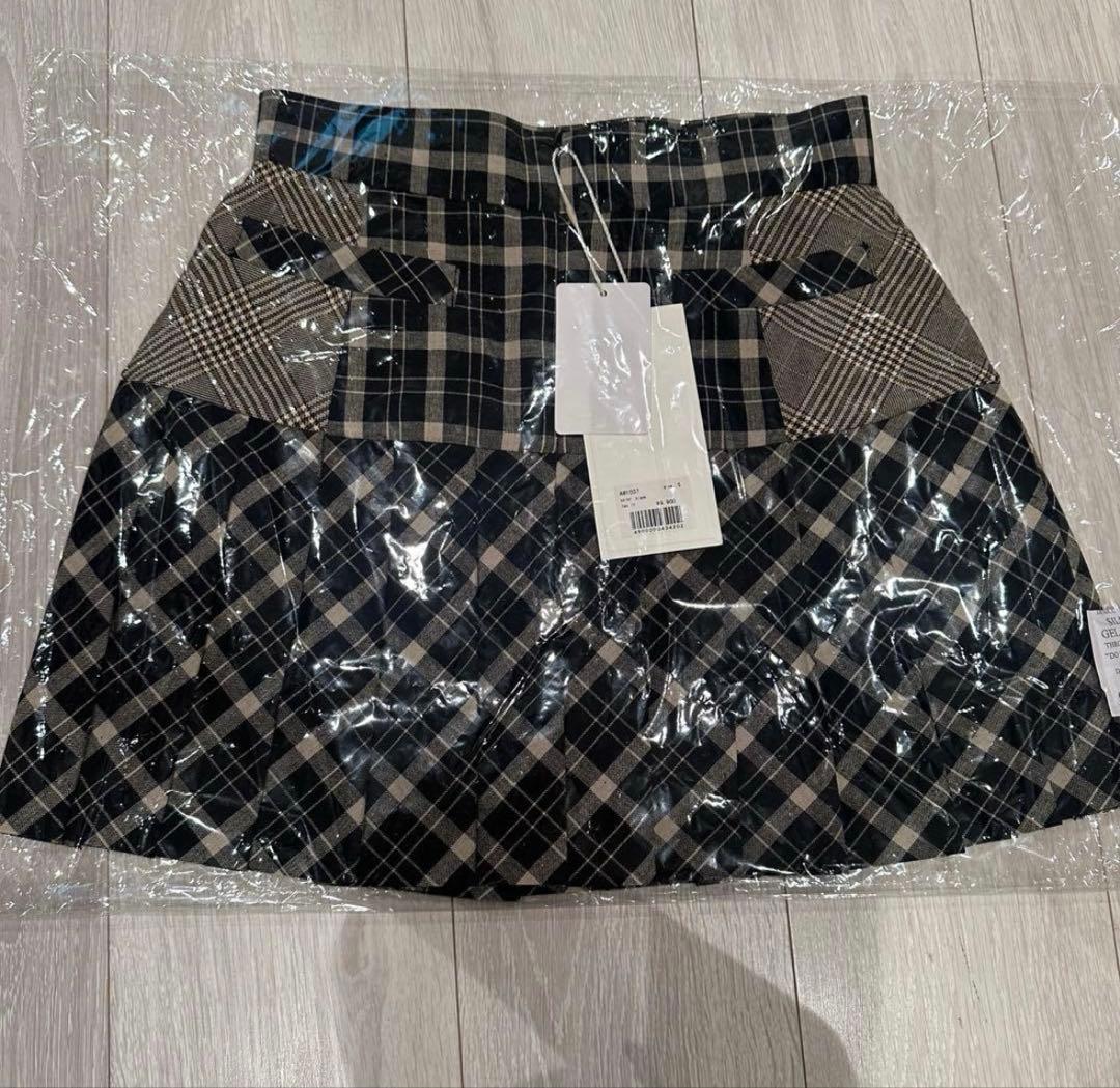 andmary ♡ Coco check pleats skirt