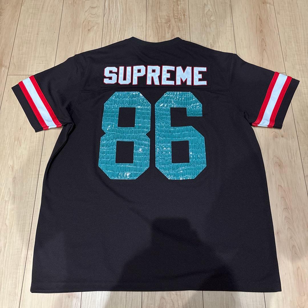 22SS Faux Croc Football Jersey XL ブラウン