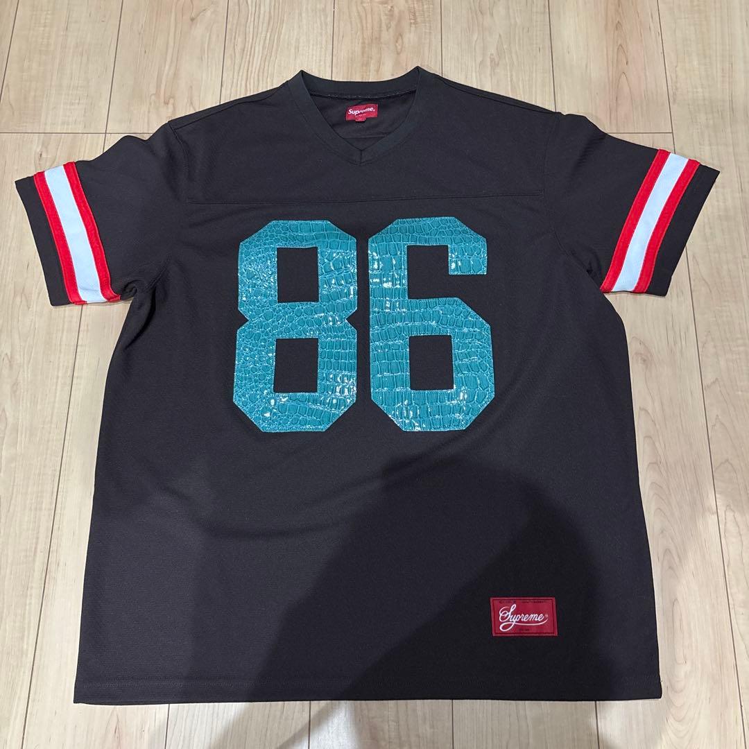 22SS Faux Croc Football Jersey XL ブラウン