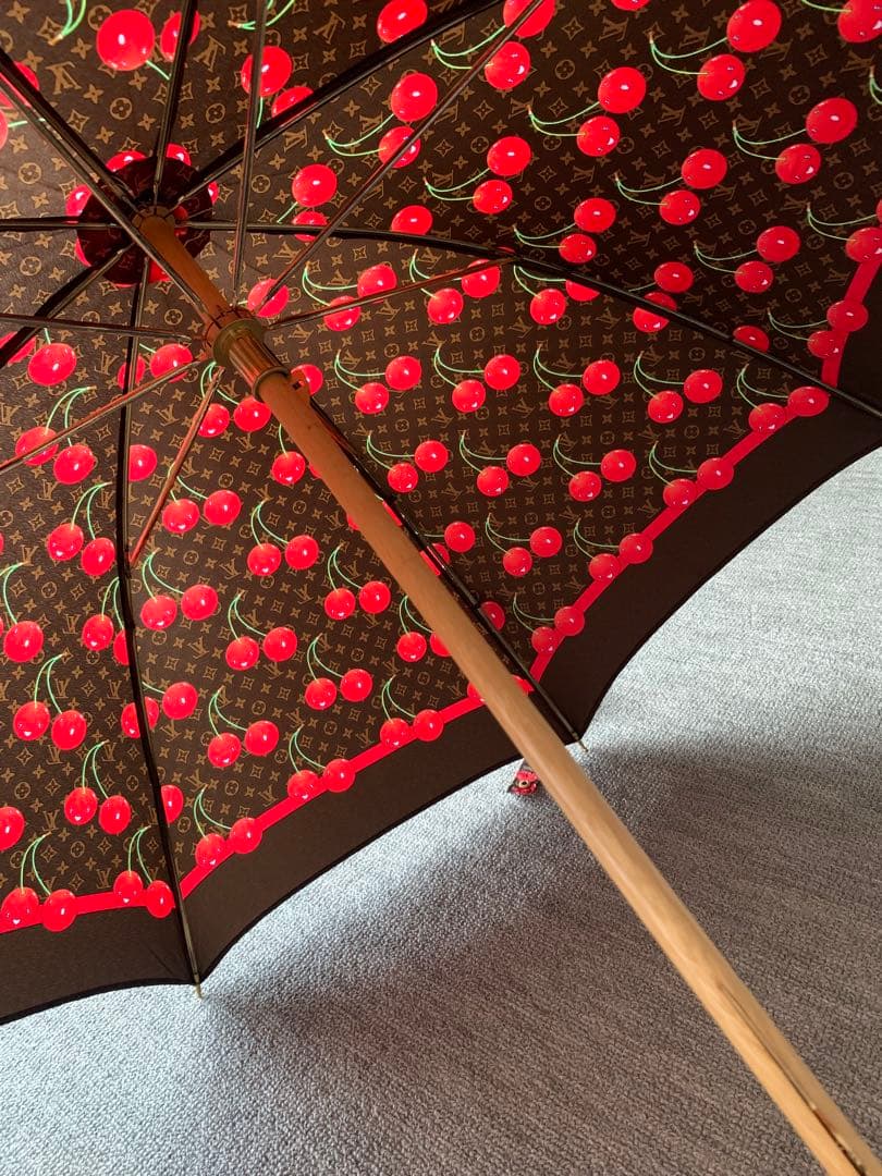 LOUIS VUITTON モノグラム チェリー パラプリュイ 村上隆　雨傘