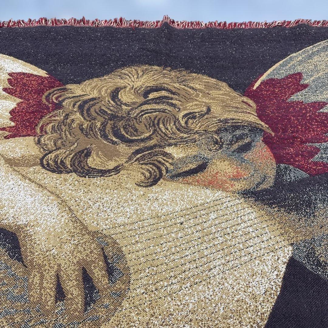 マンダリンを奏でる天使　マルチカバー　ソファカバー　ラグ　111x170