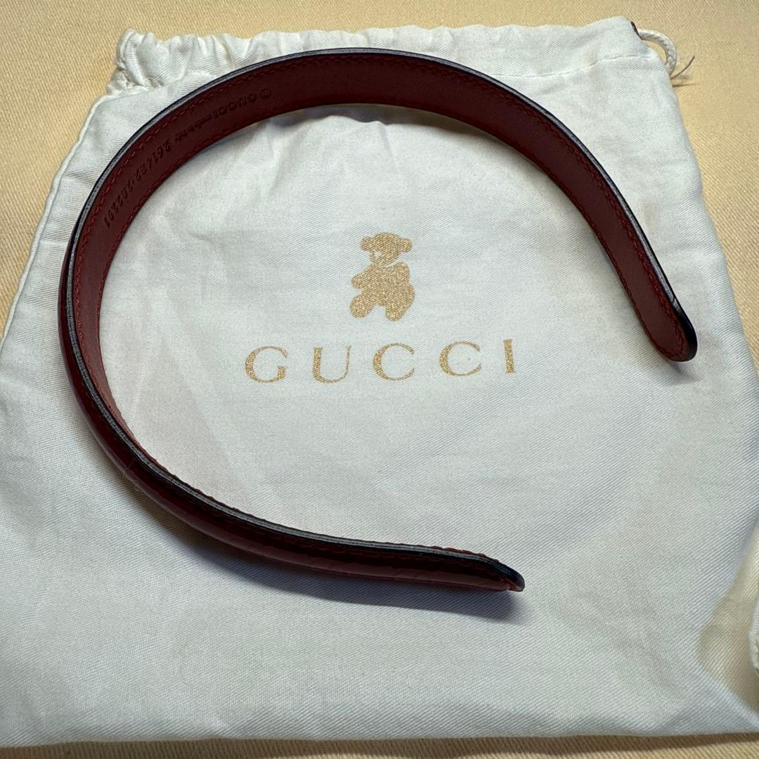 新品 未使用 GUCCI グッチ GGキャンバス ヘアバンド カチューシャ