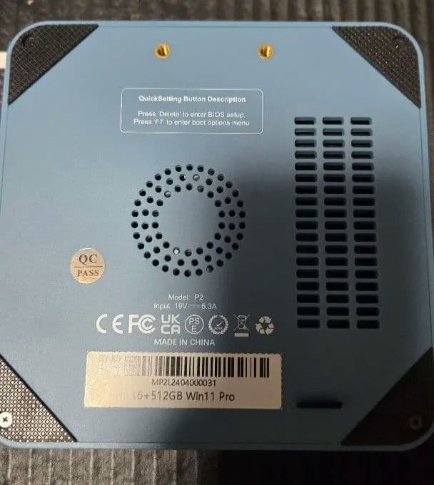 6*z様 BOSGAME ミニPC P2 Lite i5 12600H
