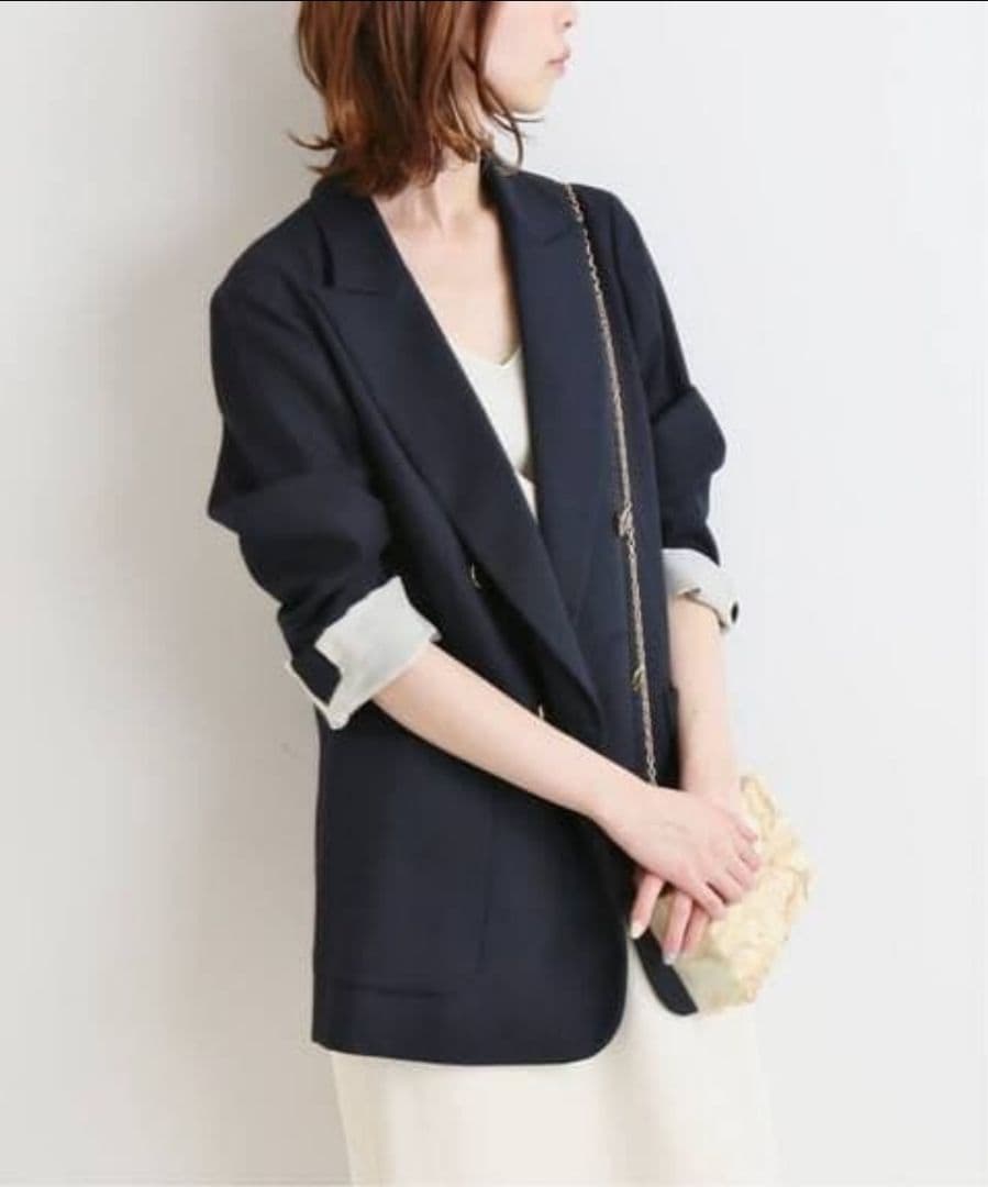 イエナ　テーラードジャケット　ネイビー