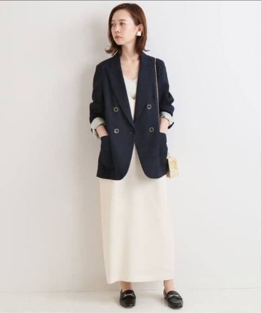 イエナ　テーラードジャケット　ネイビー