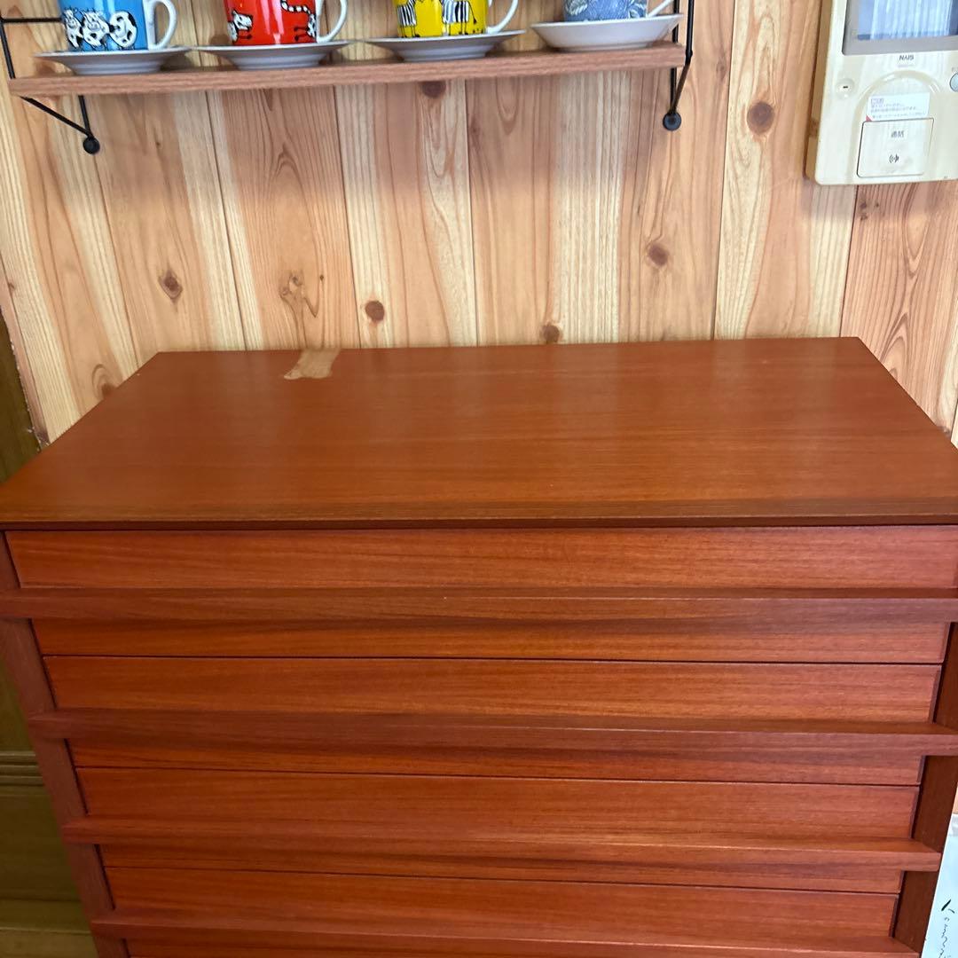 CHLOROS（クロロス）北欧　オリジナル家具　スリム引き出しチェスト 6段