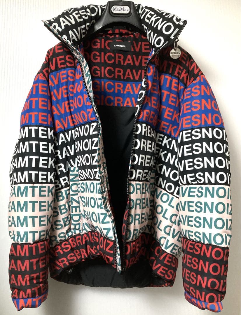 フ*ト様 DIESEL 定価約5万円 アシンメトリー カラフルダウンジャケット