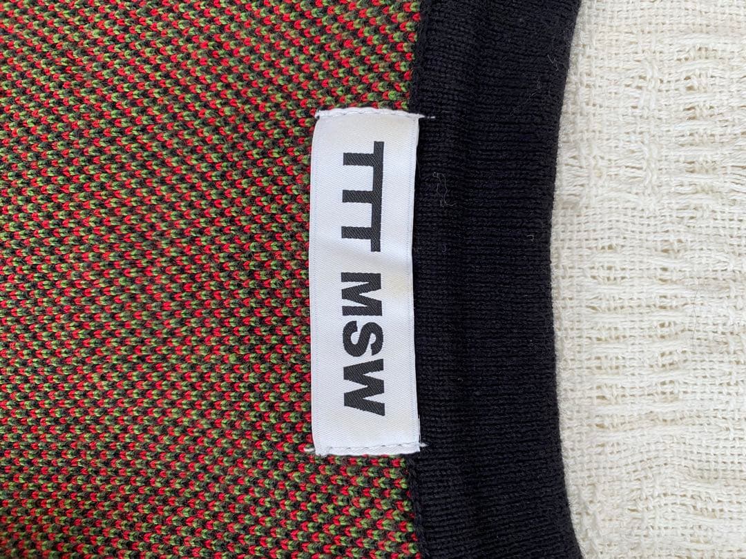 ttt msw 22ss ショート丈　ニットガーデン