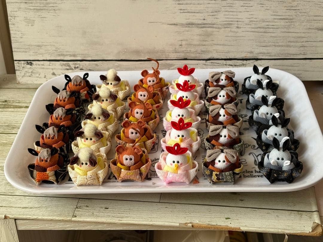 アミー様オーダー つまみ細工 十二支