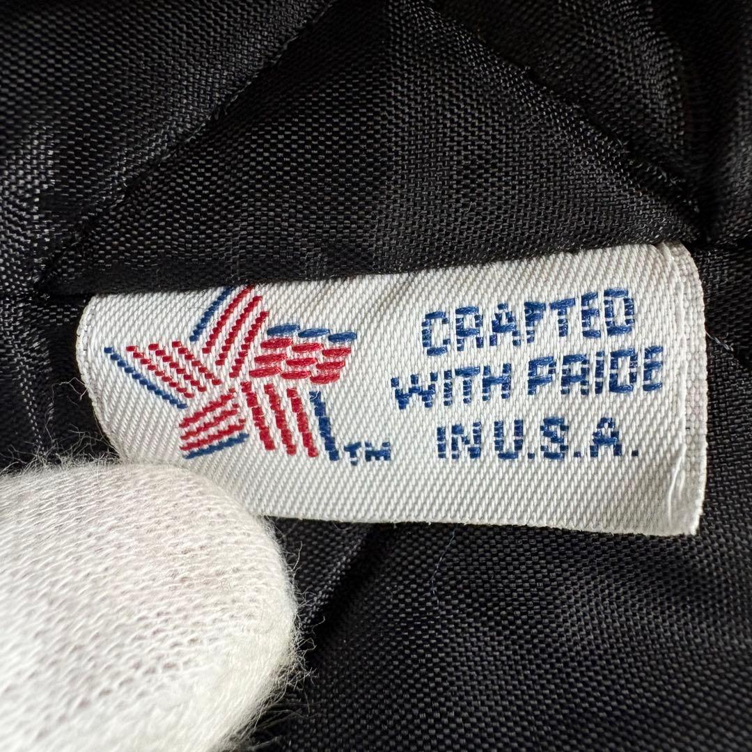 439【希少40 XL相当】米国製 ショット ピーコート メンズ ブラック