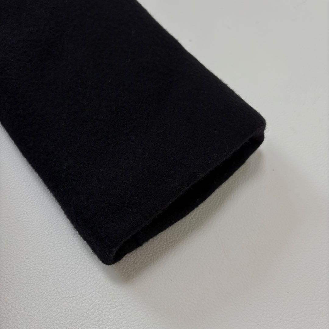 439【希少40 XL相当】米国製 ショット ピーコート メンズ ブラック