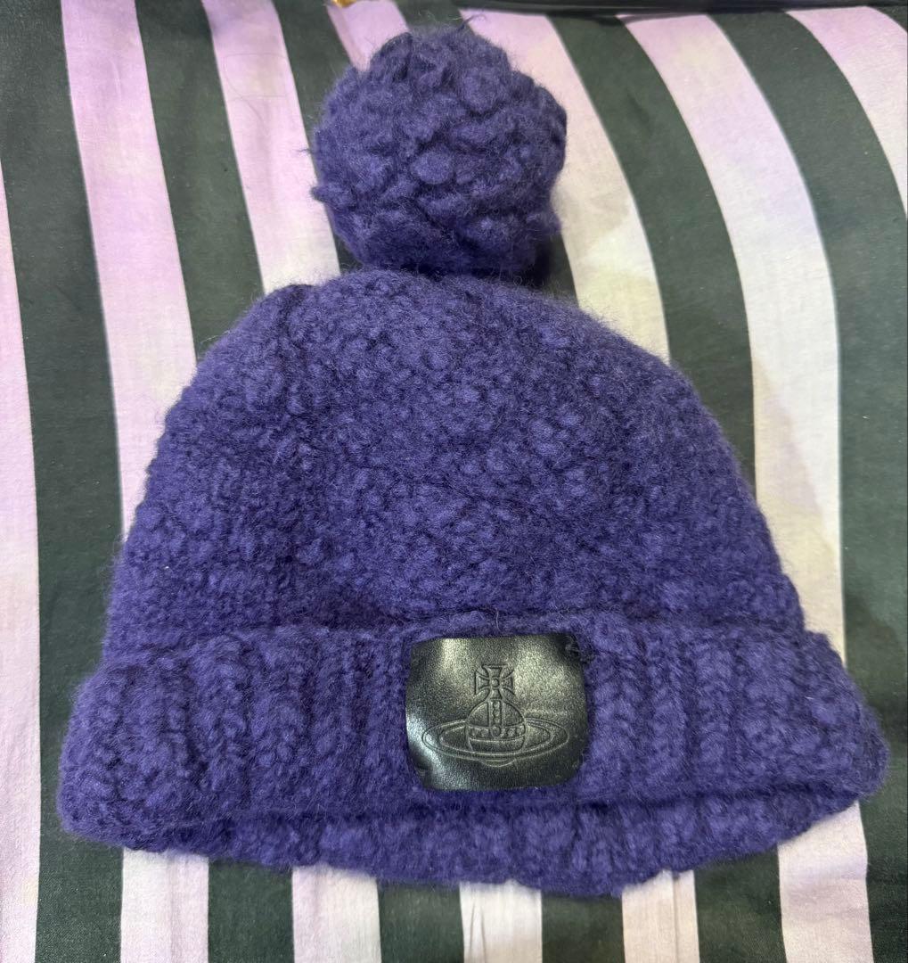 ヴィヴィアン ウエストウッド　ニット帽　ボンボン　ポンポン　ハット